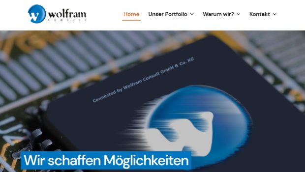 Neue Website für die Wolfram Consult
